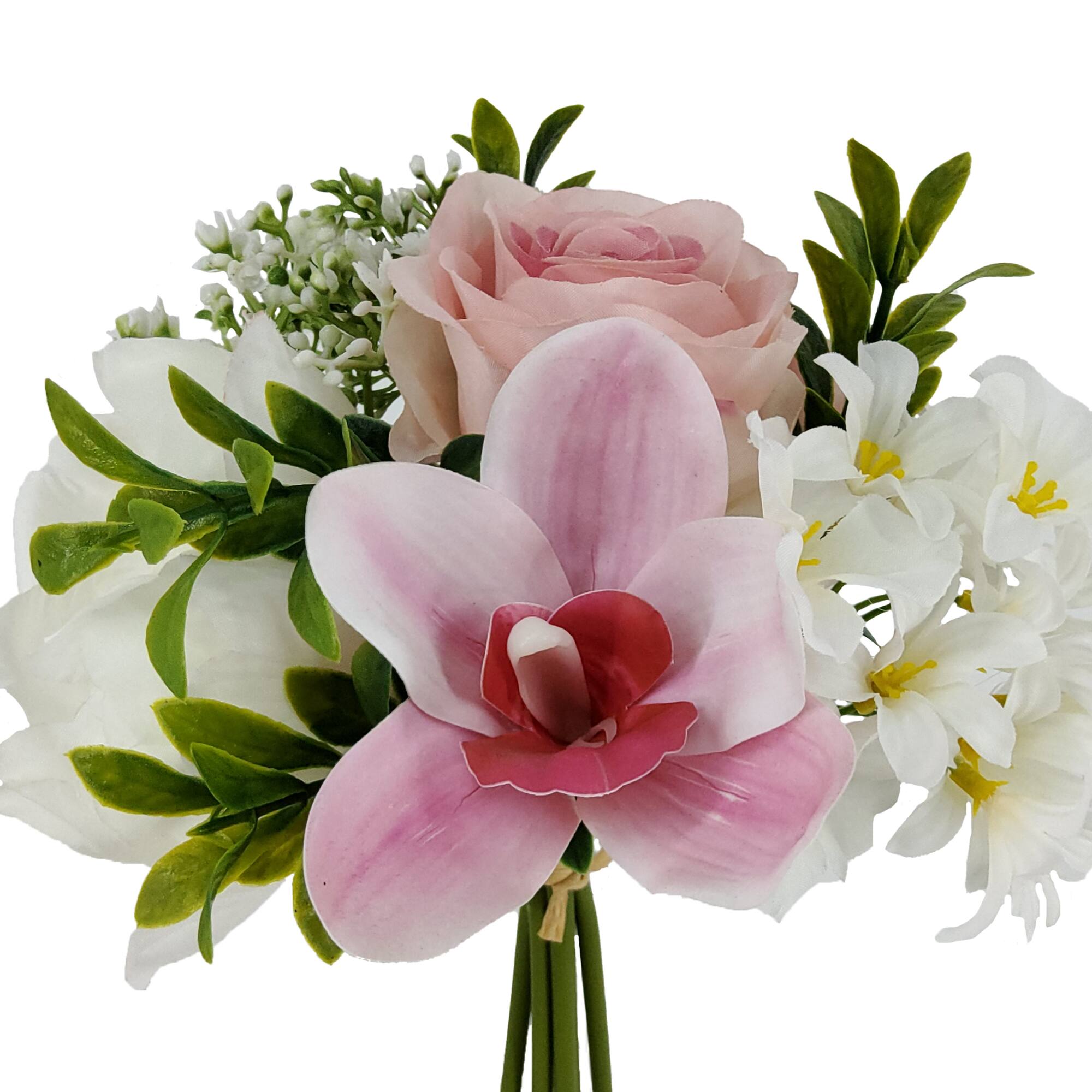 11.5" Pink & White Orchid Mix Bouquet by Ashland®